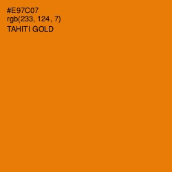 #E97C07 - Tahiti Gold Color Image